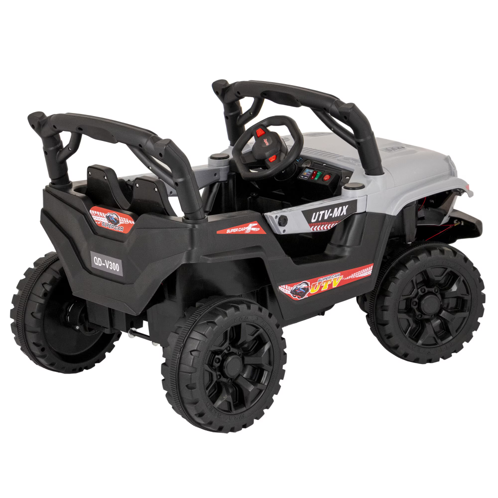 Masinuta electrica Mappy 4x4, cu lumini si sunete, Gri [3]