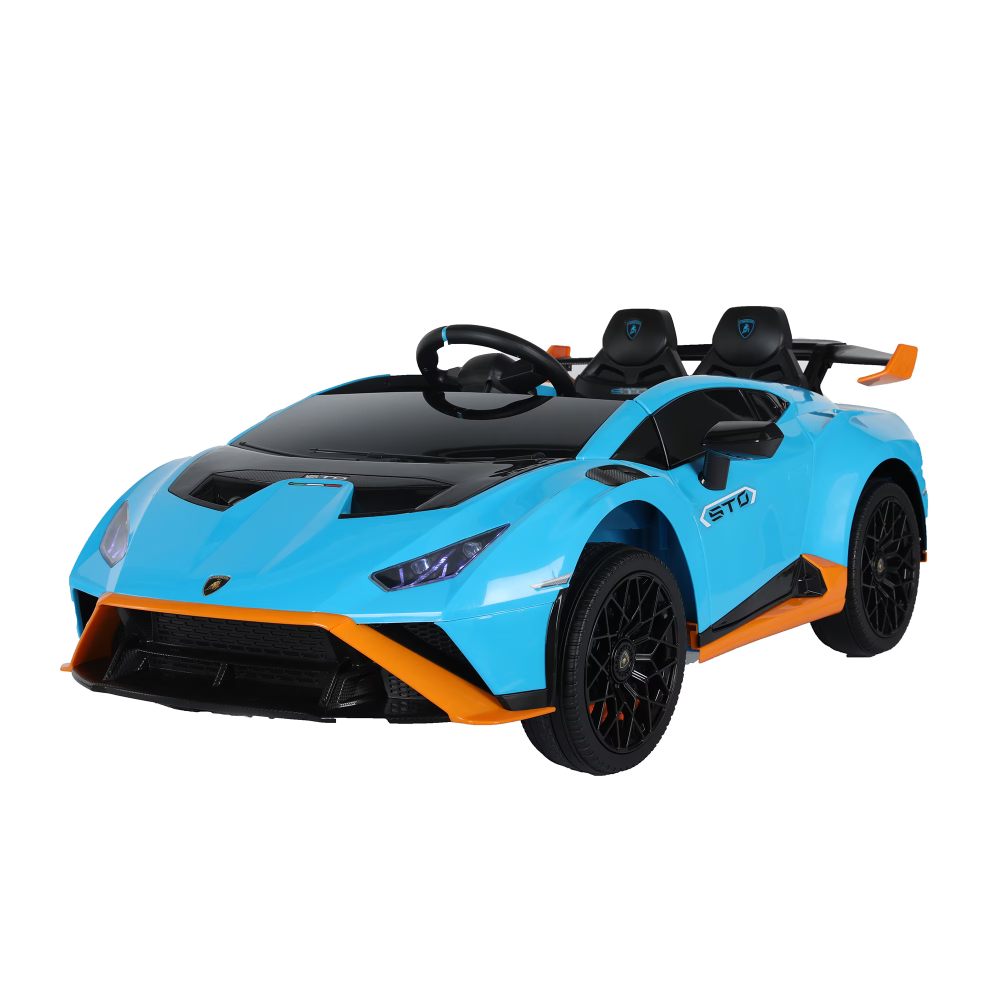 Masinuta electrica Mappy Lamborghini Huracan, cu functie drift, Albastru / Portocaliu [3]
