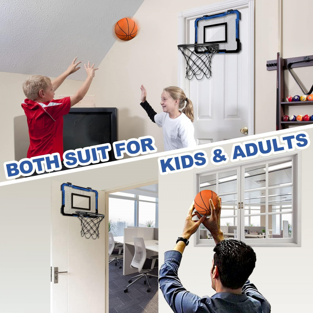 Mini Cos de Baschet, Doloowee, pentru Interior sau Exterior, 4 mingi, Pompa, Sistem de Prindere [4]