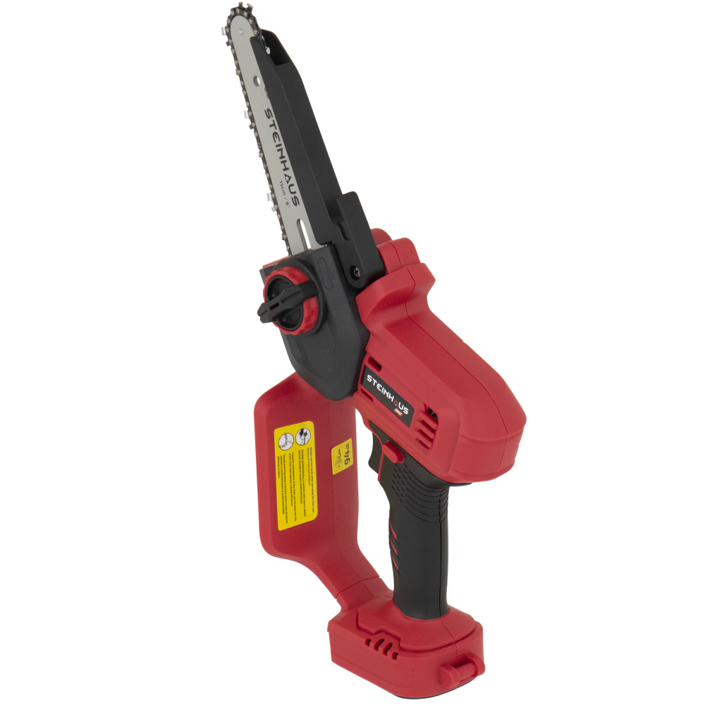 Mini fierastrau electric (mini drujba) cu lant pe acumulator, Steinhaus ONE 18V, PRO-ONE-PS, lungime lama 15cm, pas lant 1/4, viteza lant 6.5 m/s, fara acumulator/incarcator, valiza transport si 2 lan [2]