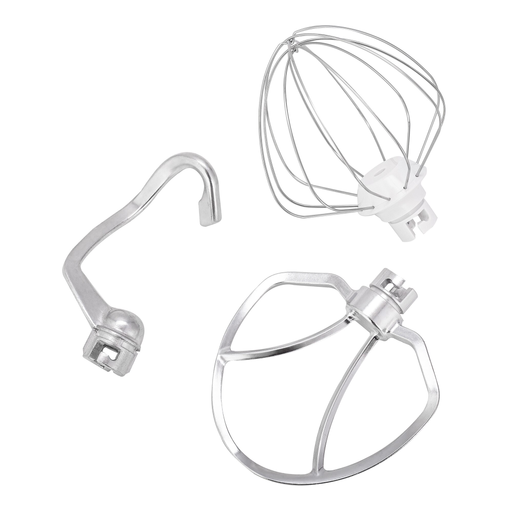 Mixer cu bol Daewoo DHM150R, 1600 W, 10 viteze plus puls, 4,5 L, bol inox, tel, carlig framantare, palete amestecare, crem [2]