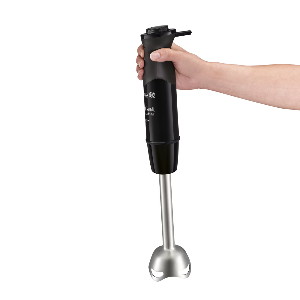 Mixer vertical Tefal OptiChef 2 in 1 HB641838, 800 W, 10 viteze, tocator 500 ml, pahar gradat 800ml, picior din inox, tehnologie Powelix, negru [2]