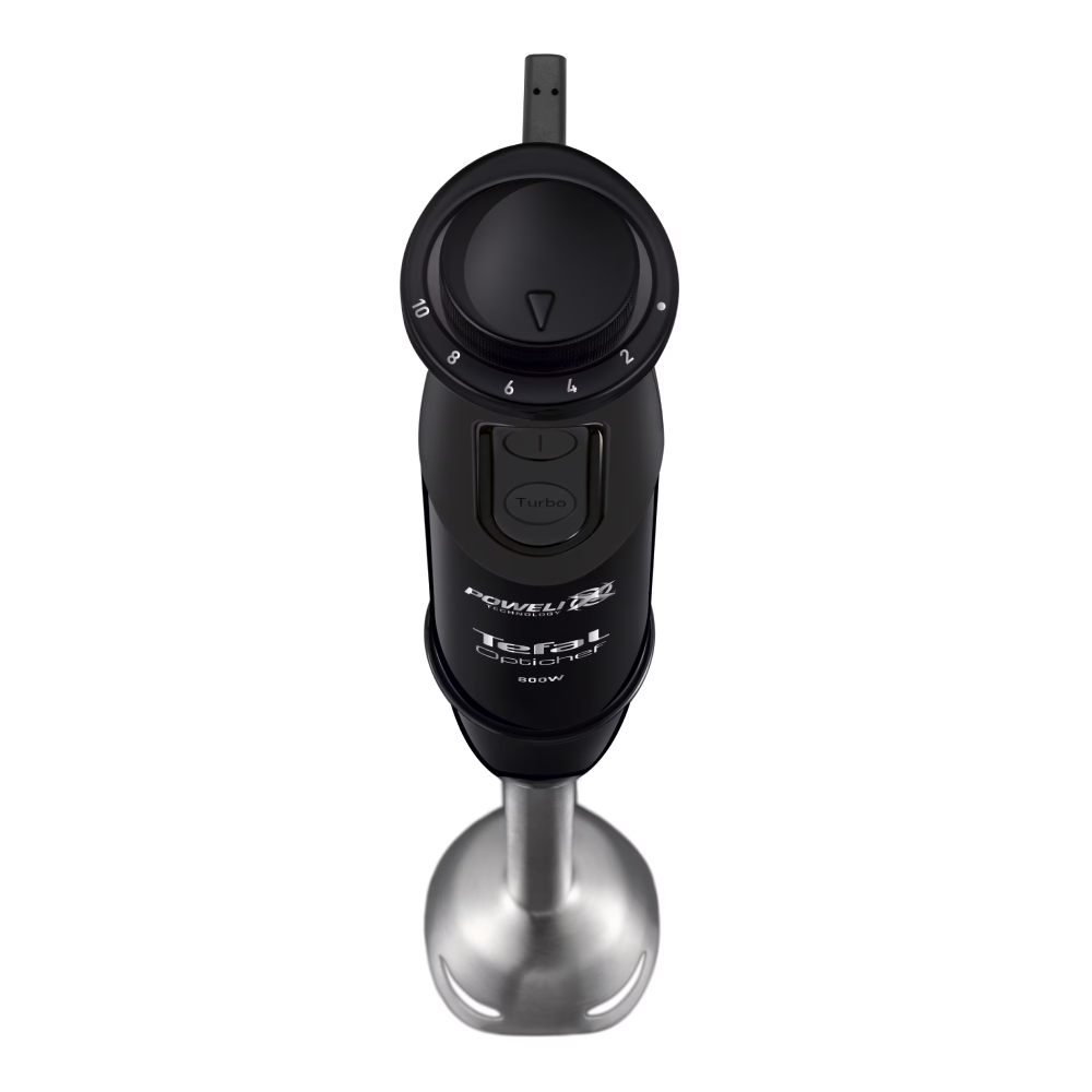 Mixer vertical Tefal OptiChef 2 in 1 HB641838, 800 W, 10 viteze, tocator 500 ml, pahar gradat 800ml, picior din inox, tehnologie Powelix, negru [3]