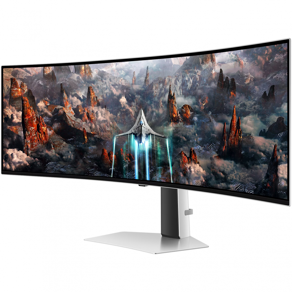 Monitor Gaming Curbat OLED Samsung Odyssey G9 49", DualQHD (5120 x 1440), 240Hz, 0.03ms, AMD FreeSync™ Premium Pro, NVIDIA G-Sync™ (RESIGILAT - Cu DEFECT IN PARTEA DREAPTA JOS) [2]