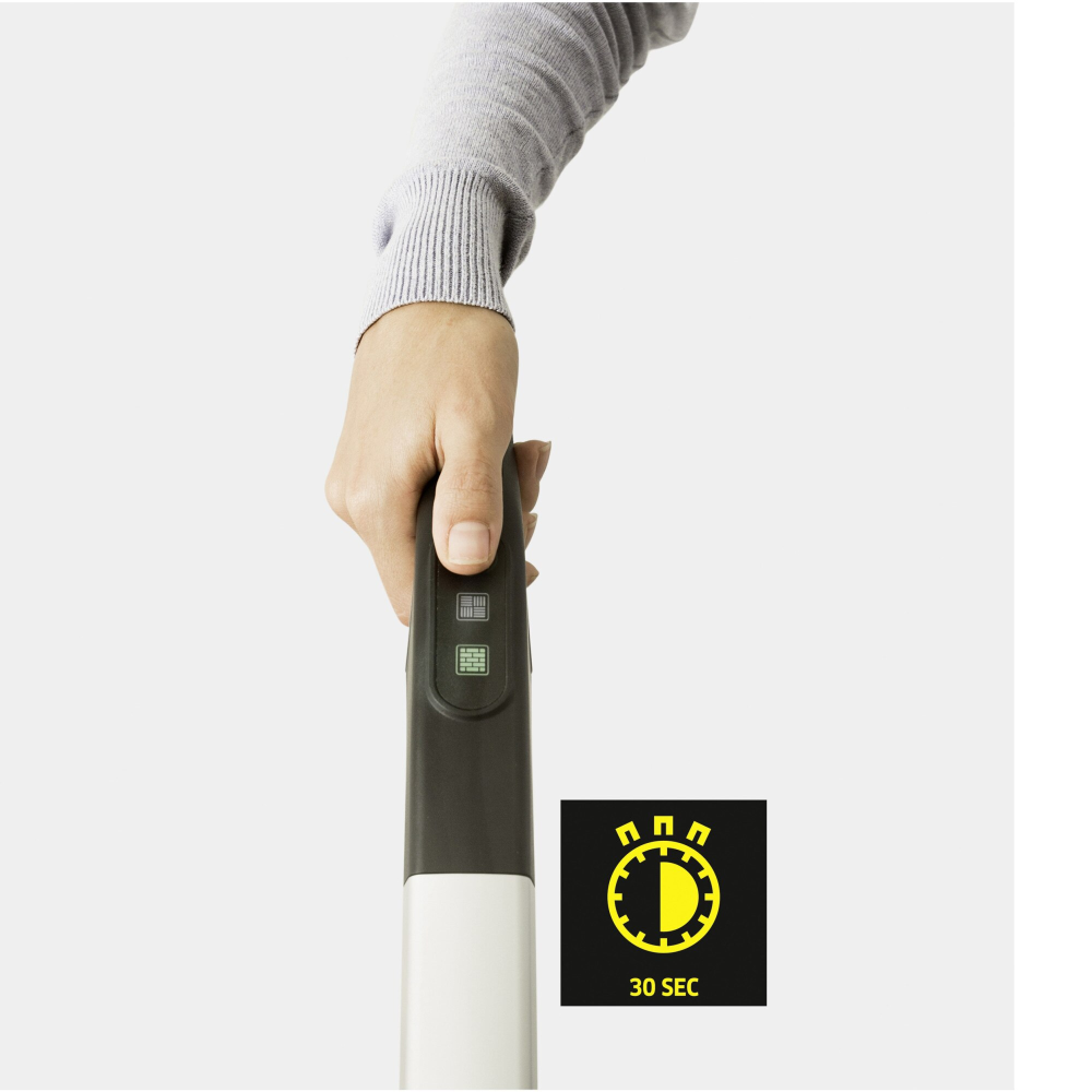 Mop cu abur Karcher SC 2 Upright, 1600 W, rezervor 0,4 l, reglare abur, cartus de decalcifiere, 1.513-500.0, Alb/Negru [2]