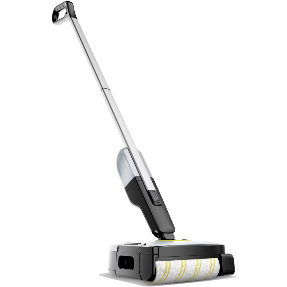 Mop electric Karcher FC 2-4 Battery Set, rezervor apa curata/murdara 200/100 ml, acumulator interschimbabil 4 V, autonomie 20 min, incarcator, detergent 30 ml, 1.056-200.0, Alb/Negru [2]