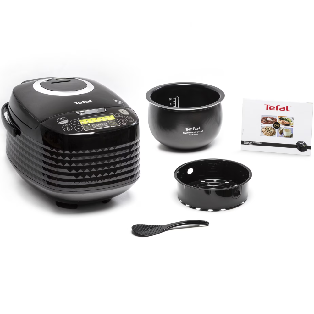 Multicooker 16in1 Tefal SpheriCook RK745800, 820W, capacitate 5L, panou de comanda LED, functie mentinere la cald 24h, negru [3]