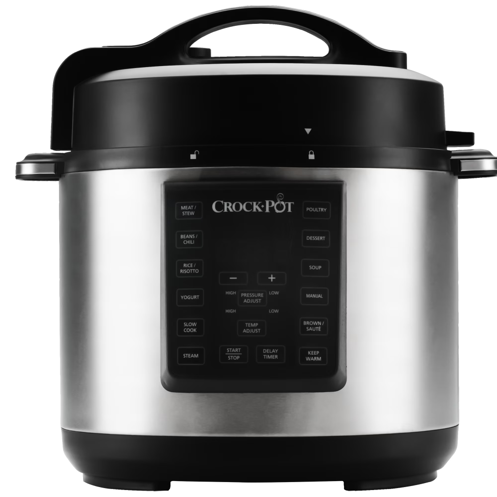 Multicooker cu gatire sub presiune Crock-Pot Express CSC051X, 1000 W, 5.6 l, control digital, 8 programe, 4 moduri de gatire, timer, argintiu [2]