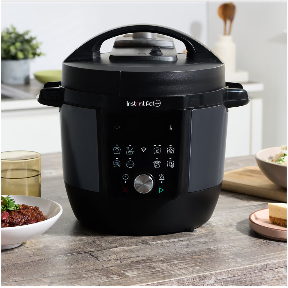 Multicooker cu gatire sub presiune Instant Pot Plus Wi-FI cu aplicatie Instant Connect™ 112-2001-01-EU, 5.7L, 9 functii de gatire, vas interior din otel inoxidabil cu mânere EasyGrip, negru [5]