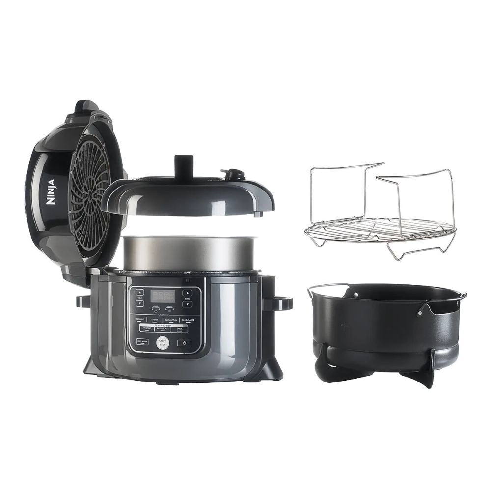 Multicooker Ninja Foodi 7in1 OP300, 1460W, 6l, 7 functii de gatit, Airfryer, gatire sub presiune, functie de gatit cu abur, functie Saute, pastrare la cald, timer, 65.5-240°C, 2 preparate simultan, gr [2]