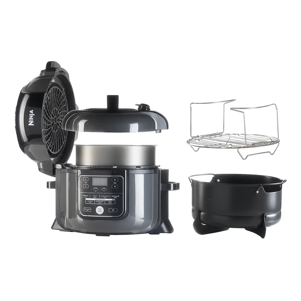 Multicooker Ninja Foodi 7in1 OP300, 1460W, 6l, 7 functii de gatit, Airfryer, gatire sub presiune, functie de gatit cu abur, functie Saute, pastrare la cald, timer, 65.5-240°C, 2 preparate simultan, gr [2]