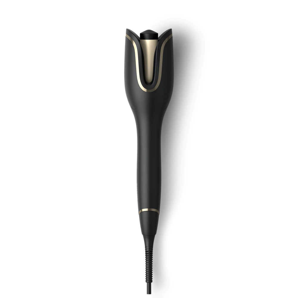 Ondulator automat Philips StyleCare Prestige BHB876/00, Invelis ceramic protector cu infuzie de cheratina, selector de temperatura: 210°C, 190°C, si 170°C, Sistem de ondulare inteligenta, Negru [3]