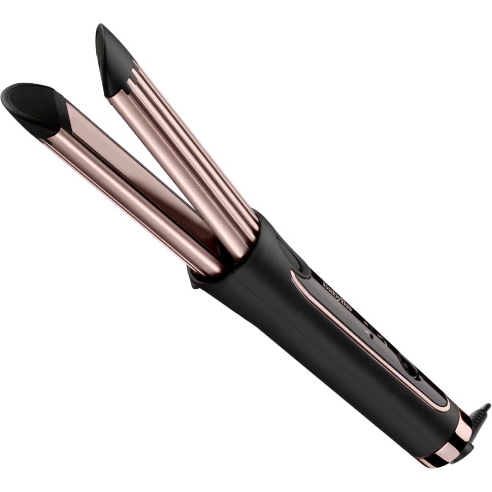 Ondulator BaByliss C112E Curl Syler Luxe, Functie aer rece, Invelis Ceramic, 36mm, 3 setari temperatura, 200°C, Roz-Negru [1]