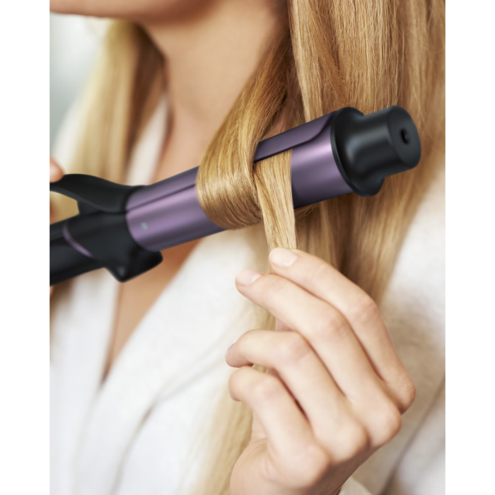 Ondulator Philips BHB868/00, LCD, Placi ceramice infuzie cheratina, 200°C, Incalzire in 60 sec, Bara 32mm, Tehnologie SplitStop, Oprire automata, Negru [3]