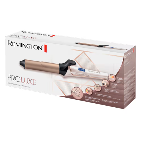Ondulator Remington PROluxe CI9132, Invelis Grip-Tech, OPTIheat, 210°, 10 setari de temperatura, Functie PRO+, 32 mm, Auriu [2]