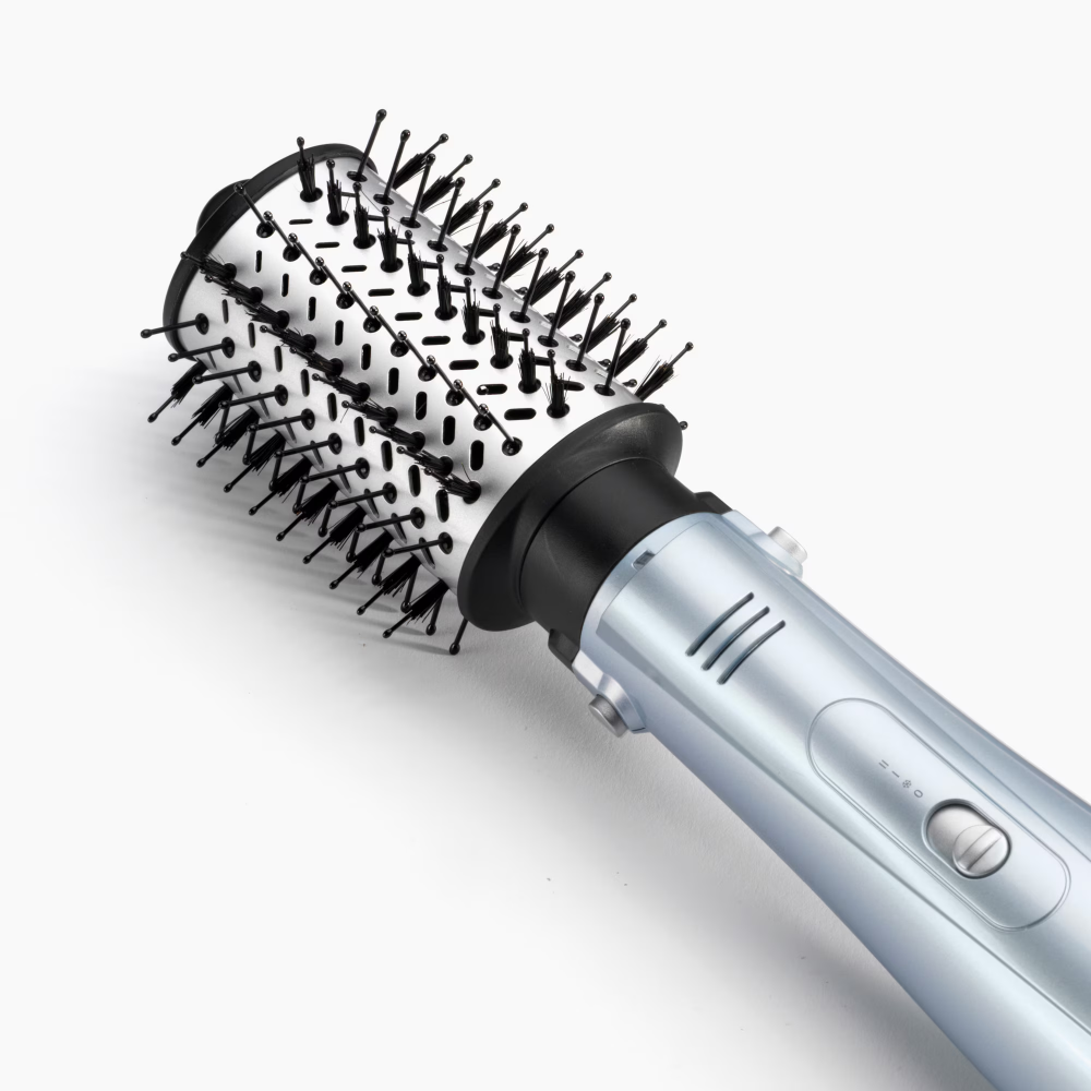 Perie cu aer cald BaByliss Hydro Fusion Big Hair AS774E, 1000W, Tehnologie cu Plasma, 3 trepte de temparatura, 4 accesorii, Blue [2]