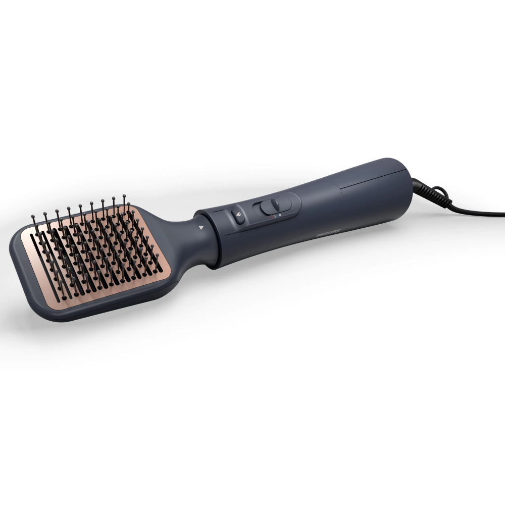 Perie cu aer cald Philips Seria 5000 BHA530/00, 1000W, tehnologie de distributie uniforma a caldurii, de 4 ori mai multi ioni, 5 accesorii, diametru perie 38mm, setare temperatura de ingrijire si aer [2]
