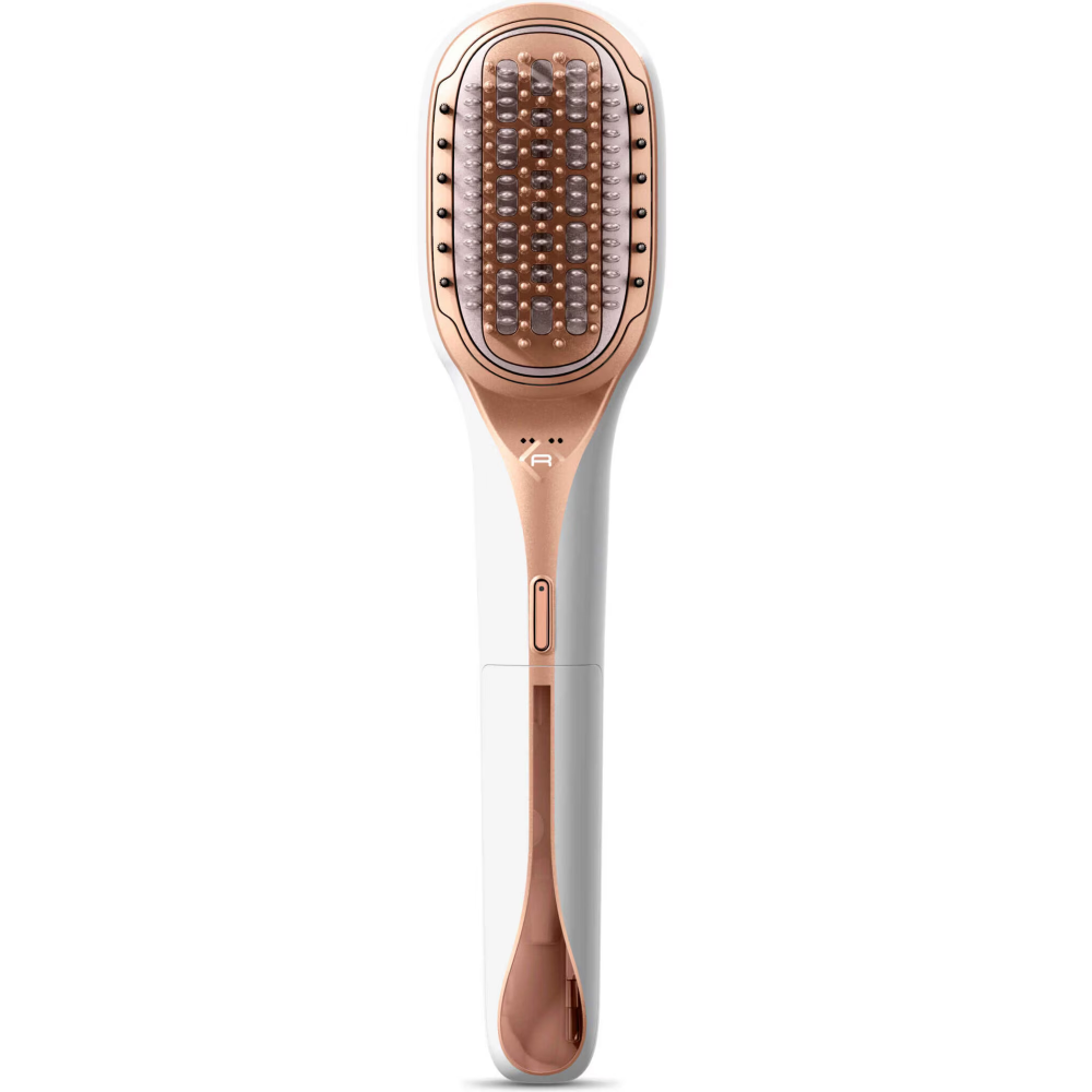 Perie reparatoare cu abur Rowenta Hair Therapist™ CF9920F0, 165 W, timp incalzire 60 secunde, tehnologie Thermal Care, peri naturali, invelis Keratin, oprire automata, afisaj LED, alb [3]