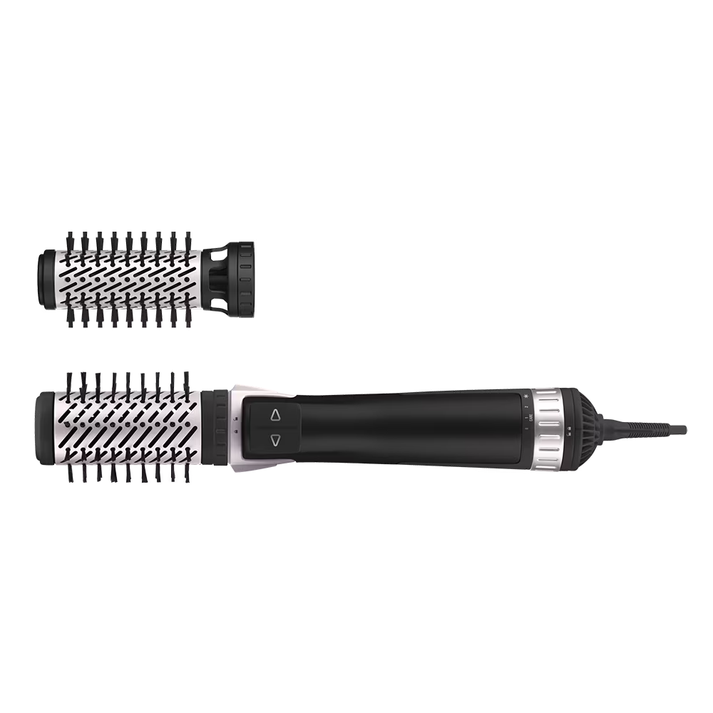 Perie rotativa Rowenta Brush Activ'Dry & Style CF9550F0, 1000 W, 3 accesorii, 3 trepte de temperatura/viteza, duza pre-uscare, invelis ceramic, generator dublu de ioni, jet de aer rece, inel pentru ag [3]
