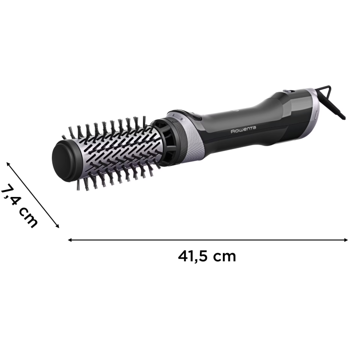 Perie rotativa Rowenta Brush Activ' Premium Care CF9540F0, 1000W, 2 trepte, 2 viteze, ionizare, 2 perii, Cashmere Keratin, invelis ceramic, Roz [2]