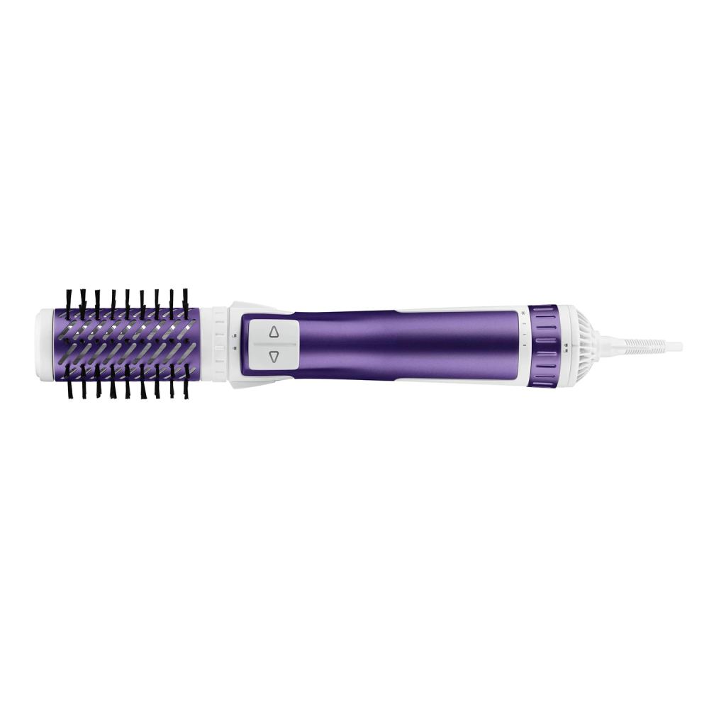 Perie rotativa Rowenta Brush Activ' Volume&Shine 2 CF9530F0, 1000W, 2 trepte de temperatura si viteza, ionizare, 2 perii, invelis ceramic, Mov [1]