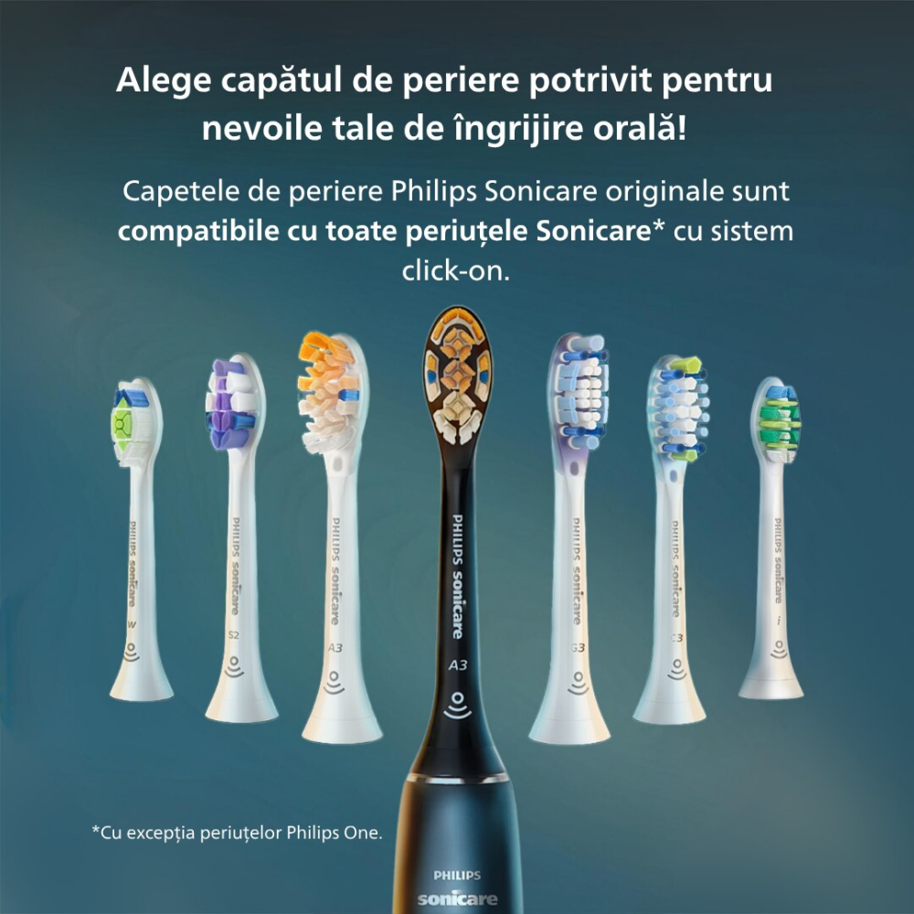 Periuta de dinti sonica electrica Philips Sonicare DiamondClean 9000 HX9917/89, 62000 miscari/minut, 4 moduri de curatare, 3 nivele intensitate, senzor presiune, functia BrushSync, 2 baze de incarcare [3]