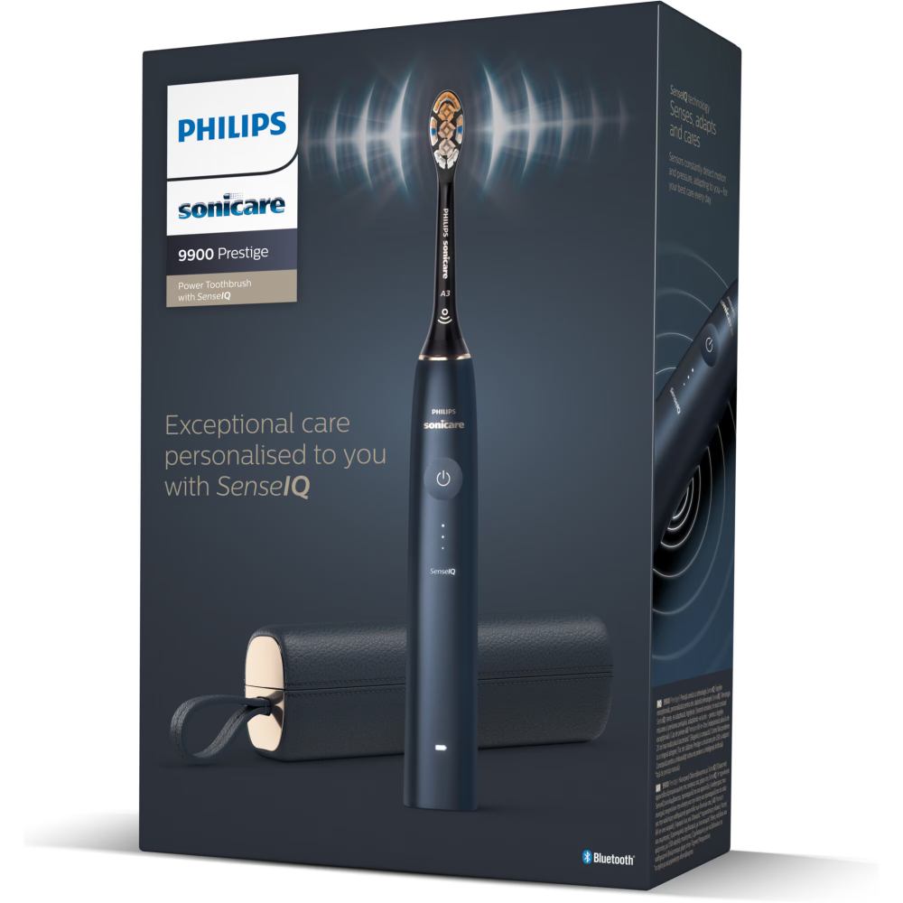Periuta electrica sonica Philips Prestige 9900 HX9992/12, 62000 miscari/minut, tehnologie SenseIQ, aplicatie Sonicare cu inteligenta artificiala, wireless Bluetooth, senzori integrati, 5 moduri person [4]