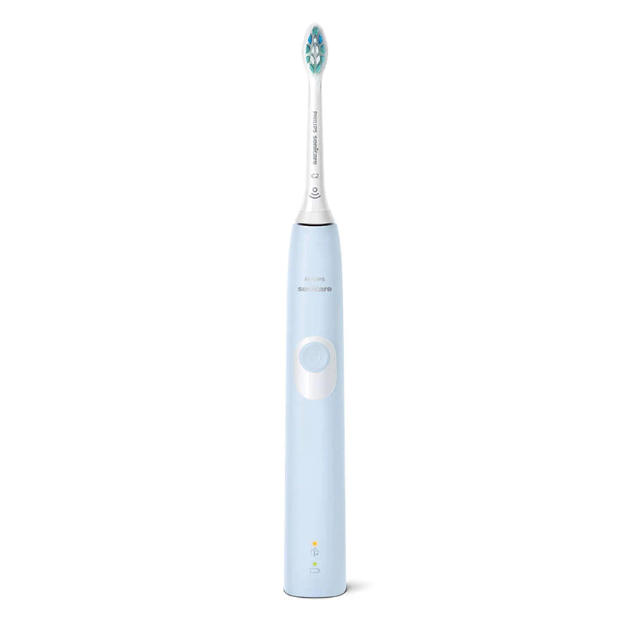 Periuta electrica sonica Philips Sonicare ProtectiveClean HX6803/04, 62000 miscari/minut, 1 mod de curatare, 2 intensitati, senzor presiune, functie BrushSync, 1 cap de periere, Albastru deschis [2]