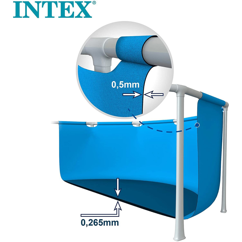 Piscina rotunda cu cadru meltalic Beachside Metal Frame Intex 28208NP, D305xH76 cm, cu pompa cu filtru inclusa 28602 (1.250 l) [4]