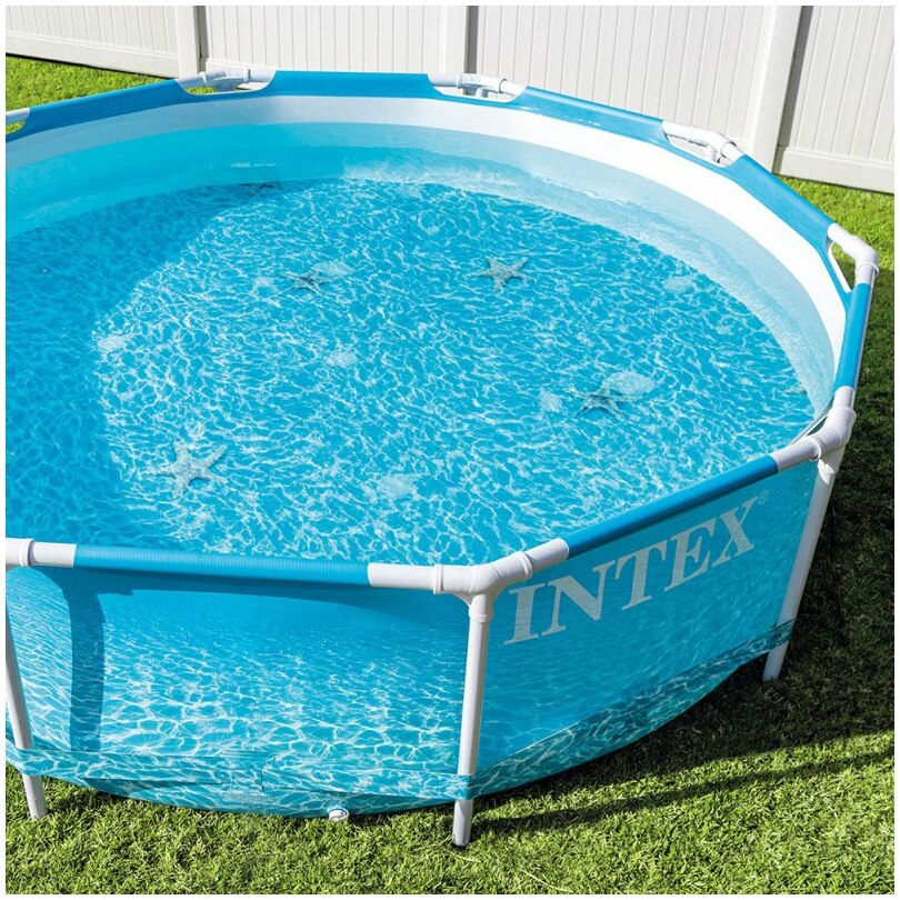 Piscina rotunda cu cadru meltalic Beachside Metal Frame Intex 28208NP, D305xH76 cm, cu pompa cu filtru inclusa 28602 (1.250 l) [3]