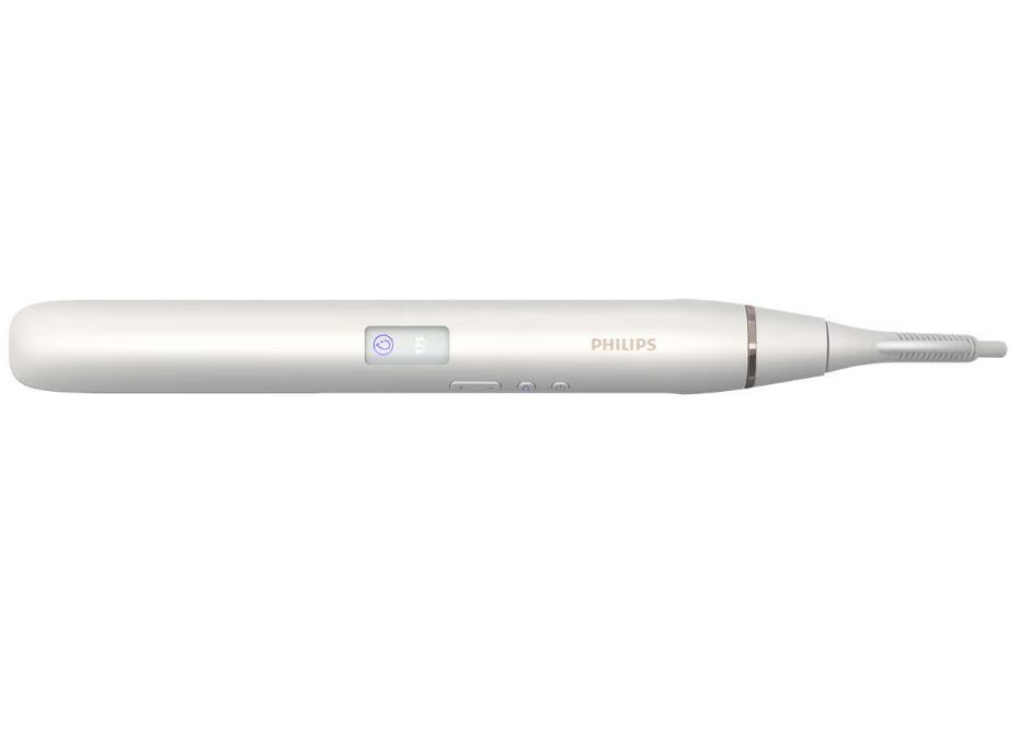 Placa de indreptat parul Philips HP8374/00, senzor Moisture Protect, placi titan, ioni, 200°C, 3 setari de temperatura, Alb/Roz [5]