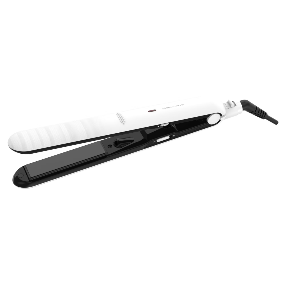 Placa de indreptat parul Rowenta Optiliss SF3210F0, 10 trepte de temperatura, functie straight&curl, invelis ceramic, cablu 1.8m, alb [1]