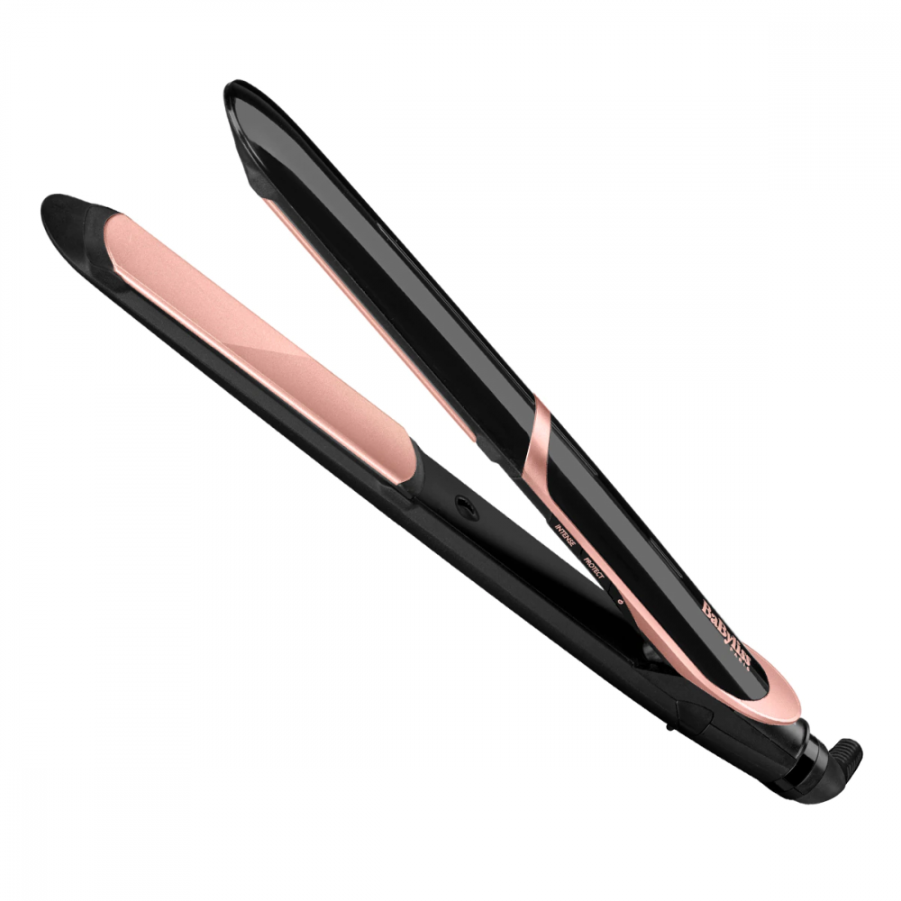 Placa de par BaByliss ST391E Super Smooth, placi Tourmaline-Ceramice, 6 setari temperatura, 235 grade, Ionizare, Negru/Roz [1]