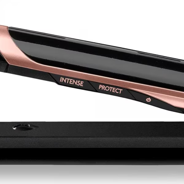 Placa de par BaByliss ST391E Super Smooth, placi Tourmaline-Ceramice, 6 setari temperatura, 235 grade, Ionizare, Negru/Roz [4]
