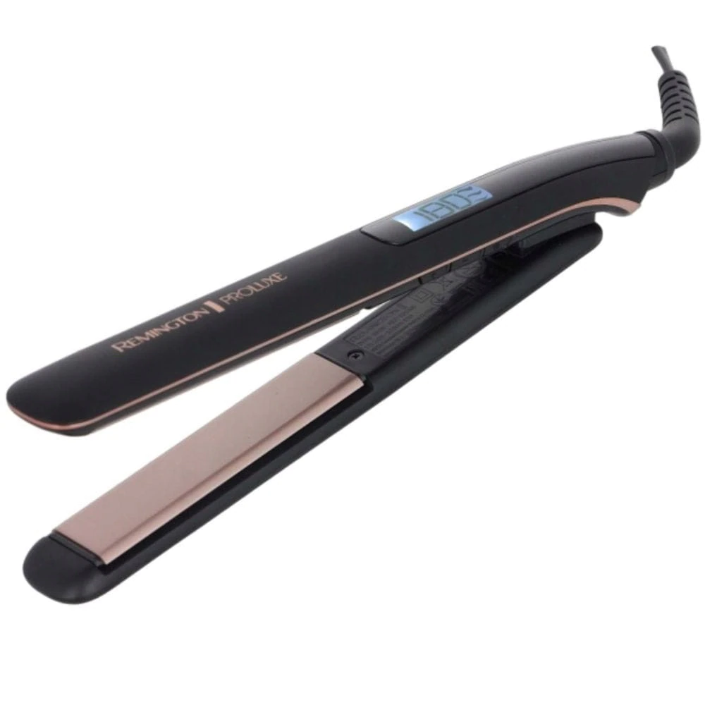 Placa de par Remington S9100B Proluxe Midnight Edition, 230 grade, Afisaj digital, Oprire automata, Setare Pro+, Negru [2]