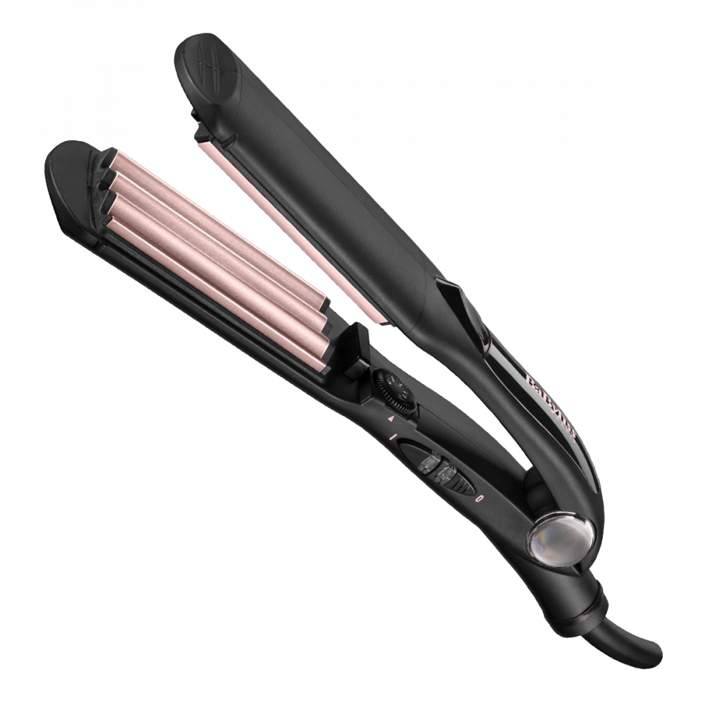 Placa pentru creponat parul BaByliss 2165CE, 210 °C, Turmalina-Ceramica, Negru [1]