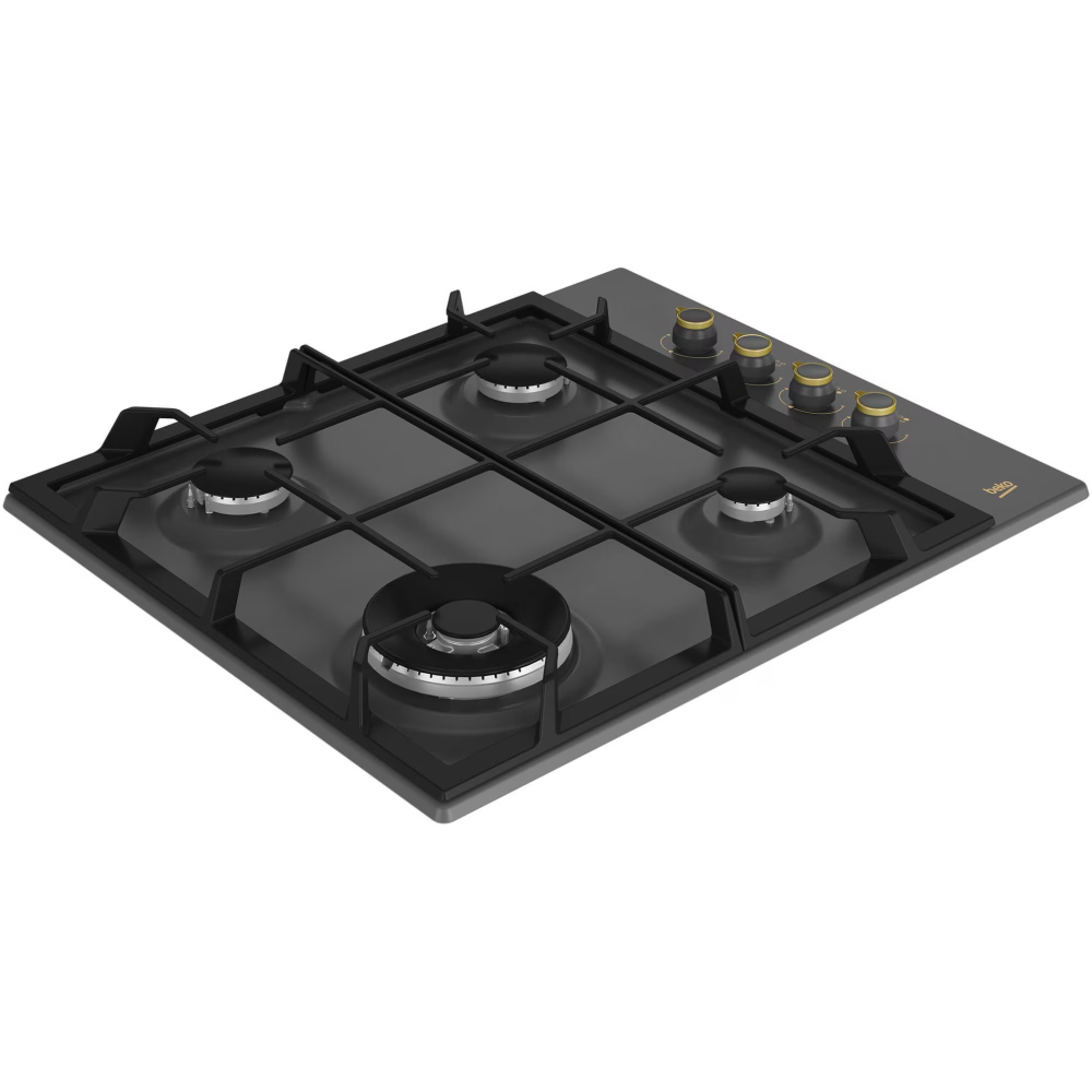 Plita incorporabila Beko HIGG64125SAR, Gaz, 4 arzatoare, Siguranta plita, Aprindere integrata, 60 cm, Antracit [4]