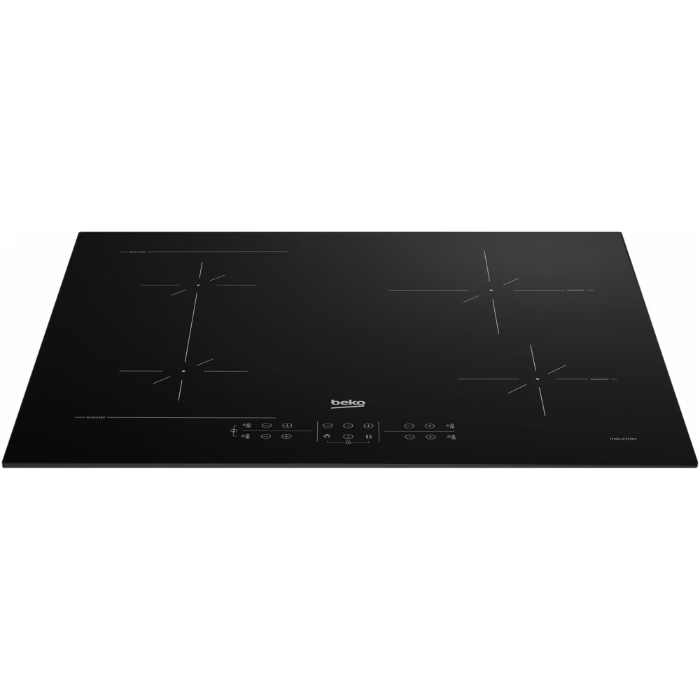 Plita incorporabila Beko HII64200SFMT, Inductie, 4 zone de gatit, Booster, Touch control, Stop & Go, OverHeat Safety System, Auto Shutdown, 60 cm, Negru [2]