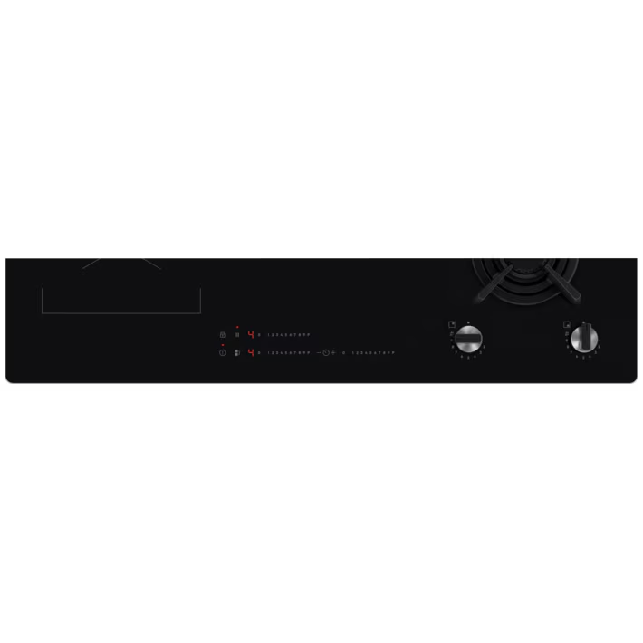 Plita incorporabila Electrolux KDI941723K, Mixta, 2 arzatoare gaz / 3 zone inductie, Aprindere electrica, Gratare Fonta, Timer Electronic, 90 cm, Negru [2]