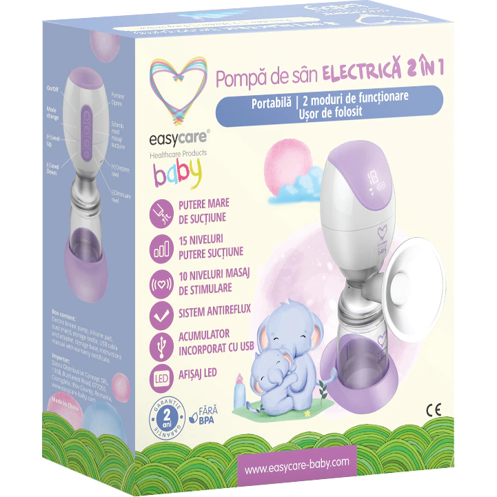 Pompa de san electrica 2in1 EasyCare Baby, Portabila, [3]