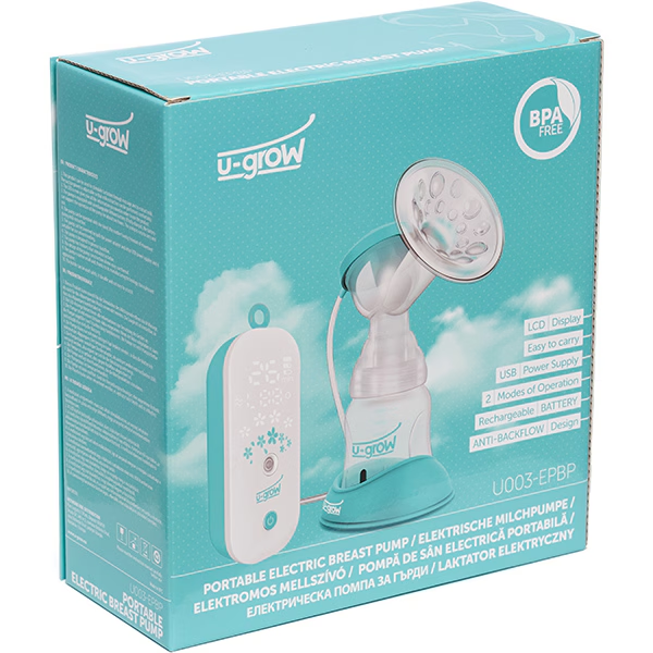 Pompa de san electrica U-GROW U003-EPBP, 140ml, alb-albastru [3]