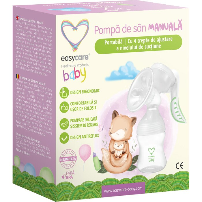 Pompa de san manuala EasyCare Baby, Model J203, Portabila [2]