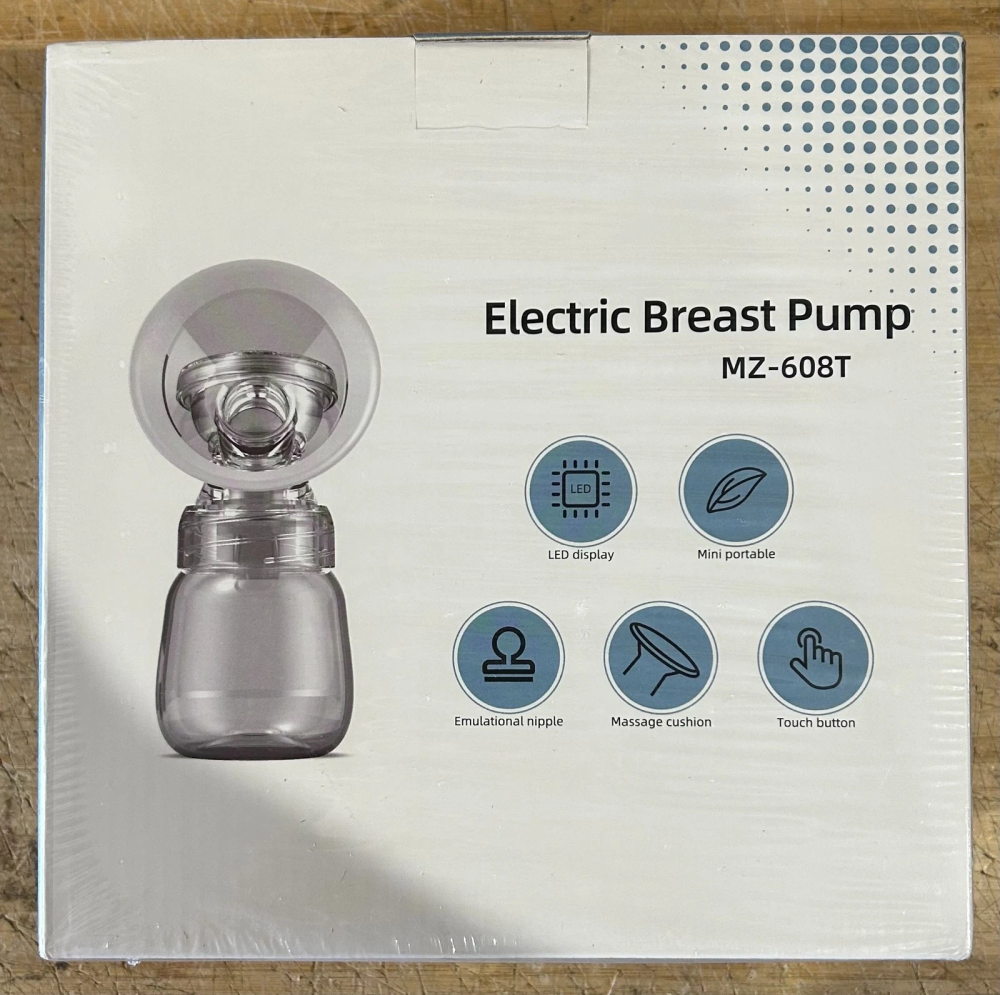 Pompă electrică de sân roz MZ-608T fără BPA, 9 niveluri, 3 moduri, portabilă, eficientă [3]