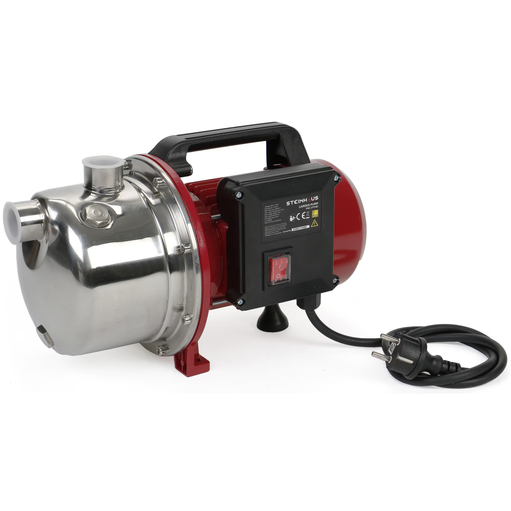 Pompa pentru apa curata Steinhaus, PRO-JP1100I, 1100W, 4600 l/h, 4.5 bar, inox, 45m inaltime maxima refulare (RESIGILAT) [2]