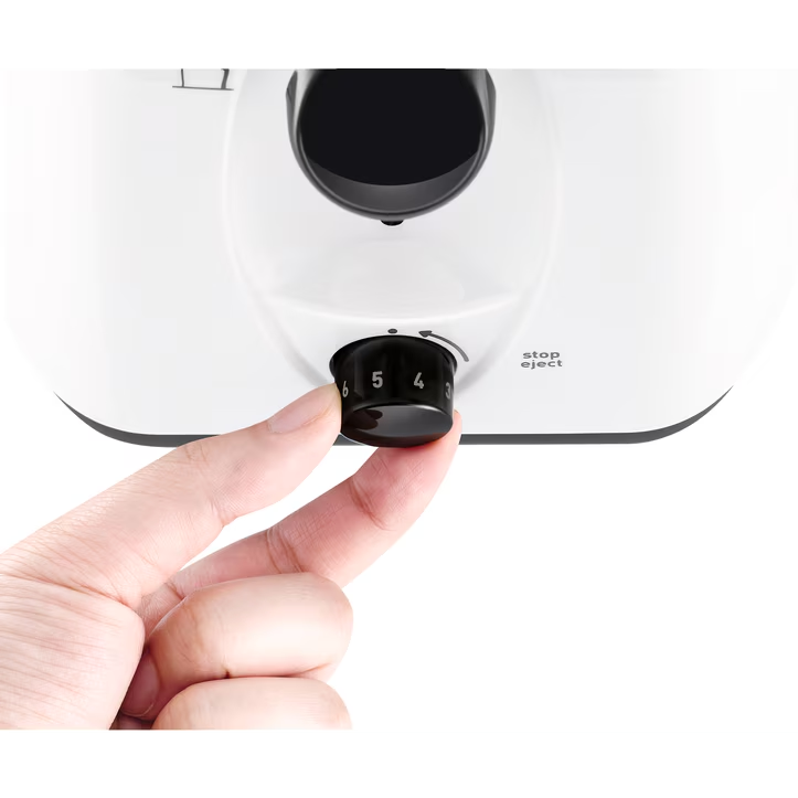 Prajitor de paine Tefal TT130130, 850 W, 2 felii, 7 trepte, functie decongelare tavita firimituri, alb [3]