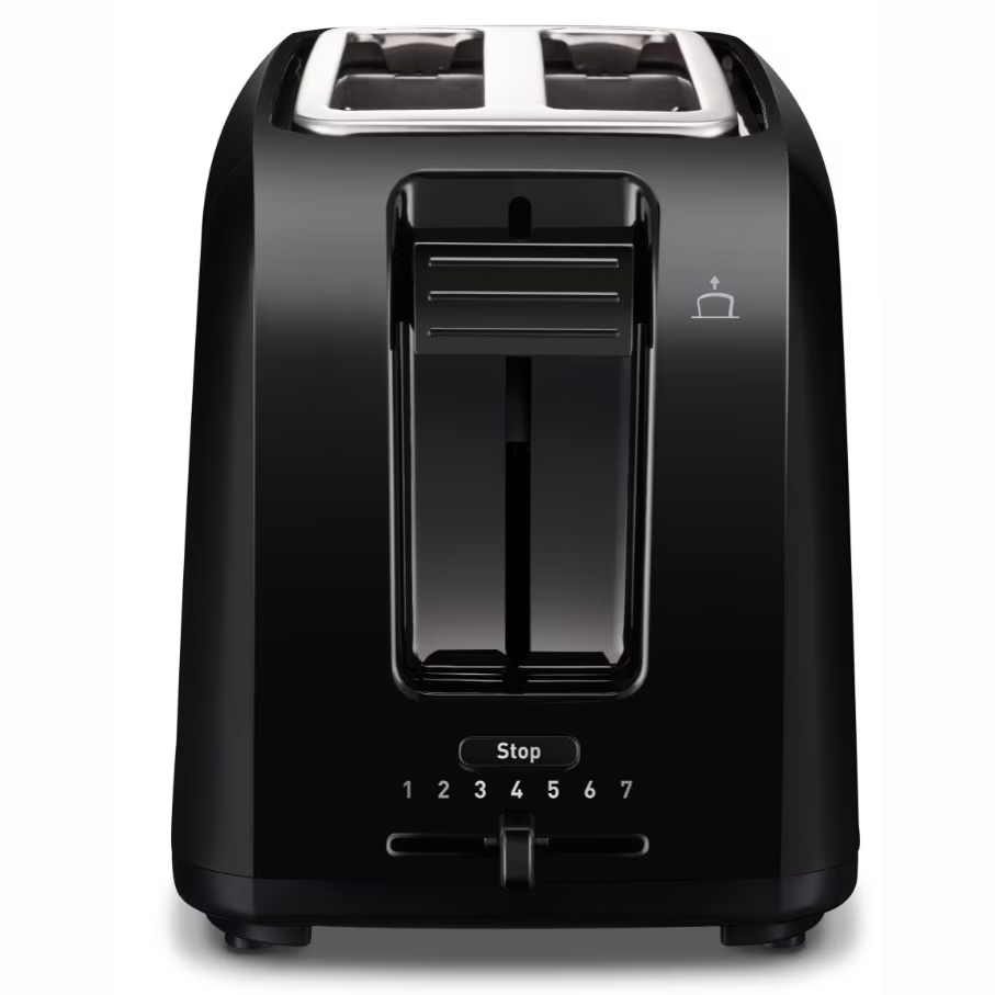 Prajitor de paine Tefal Vita TT1A1830, 800W, 2 felii, 7 niveluri de rumenire, tavita firmituri detasabila, maner inteligent, Negru [2]