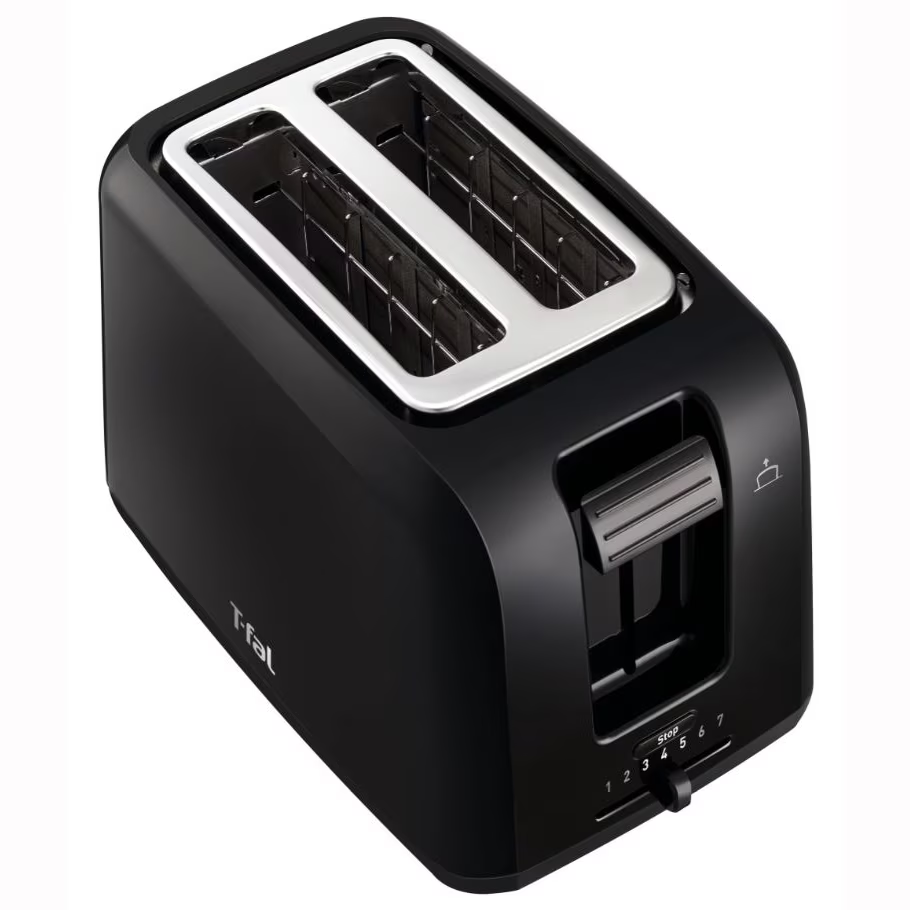 Prajitor de paine Tefal Vita TT1A1830, 800W, 2 felii, 7 niveluri de rumenire, tavita firmituri detasabila, maner inteligent, Negru [3]