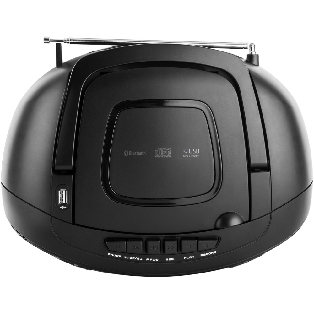 Radio cu casetofon si player CD JVC RC-E451B, 2 x 1.6 W RMS, FM, Bluetooth, USB, MP3, AUX IN, negru [6]