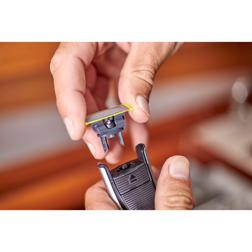 Rezerva PHILIPS OneBlade QP240/50 kit 4 lame, pentru orice model PHILIPS OneBlade si OneBladePro, Verde [4]
