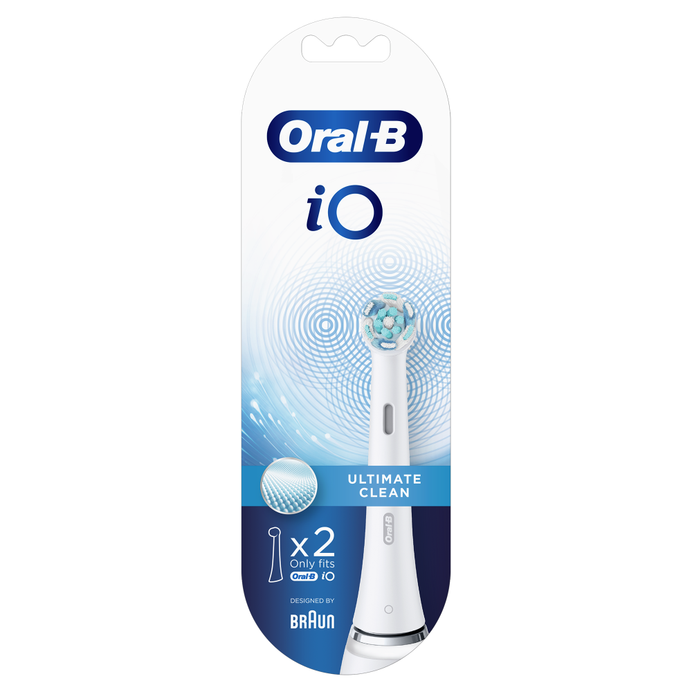 Rezerve periuta de dinti electrica Oral-B iO Ultimate Clean, compatibile doar cu seria iO, Alb, 2 [2]